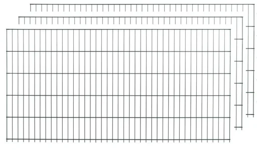 "Doppelstabmattenset grün  15 Stück  a 103cm x 200cm image"