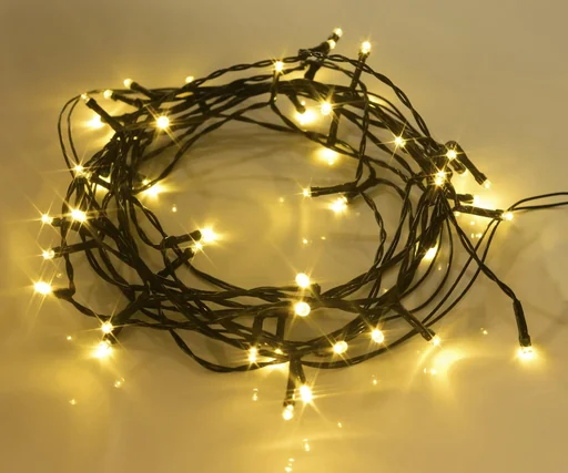 LED-Lichterkette mit 48 warmweißen LEDs