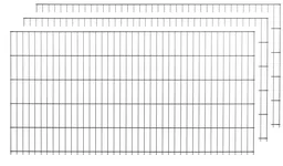 Stabmattenset anthrazit 10 Stück  a 75cm x 200cm