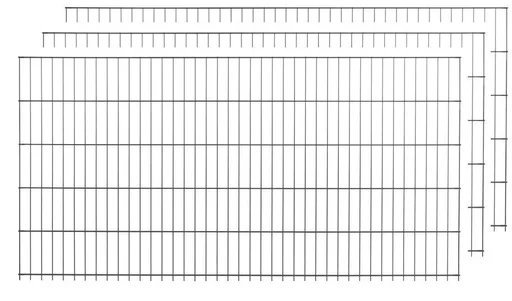 "Stabmattenset anthrazit 3 Stück  a 75cm x 200cm image"