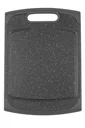 Schneidebrett mit Saftrinne, in Granitoptik, Schwarz, 290 x 200 mm