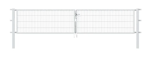 "Doppeltor Flexo mit Zubehör, feuerverzinkt, Breite 400 cm, Höhe 120 cm, PF: 80x80 cm image"