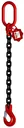 1-Strang Kette GK8, mit Gabelkopfhaken 8 mm, 4 m lang