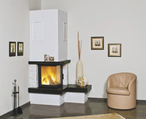 "Heizkamin Nebraska Bank links Zeitbrand 4-8 kW royal-black/natur image"