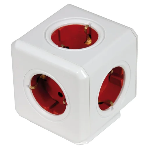 "Steckdosenwürfel Powercube 4-fach + USB Anschluss image"