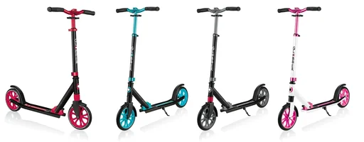 "NL 205 Tretroller, 205 mm, ABEC 7, höhenverstellbar, Frontfederung, Klappmechanismus, türkis image"