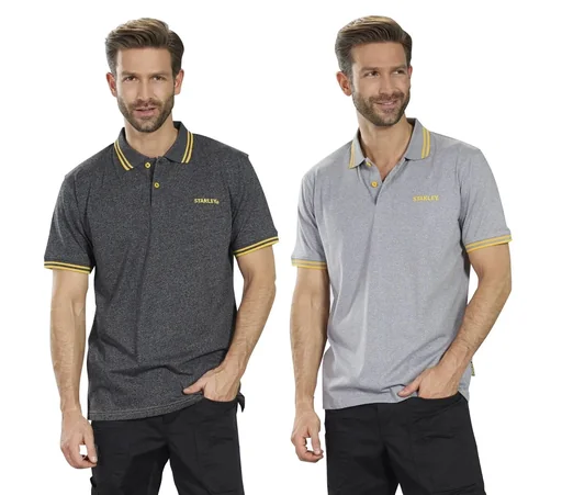 "Poloshirt, Farbe silber/melange, Gr.M image"