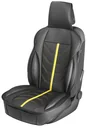 PKW Sitzauflage Kimi, Auto-Sitzaufleger im Rennsportdesign schwarz/gelb