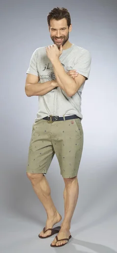 "Shorts mit Maritimem Print, Farbe khaki, Gr.L image"
