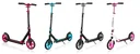NL 205 Tretroller, 205 mm, ABEC 7, höhenverstellbar, Frontfederung, Klappmechanismus, weiß-pink