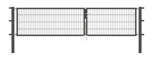"Doppeltor Flexo mit Zubehör, anthrazit, Breite 350 cm, Höhe 100 cm, PF: 80x80 cm image"