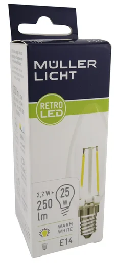 "Retro LED Lampe mit 8 Watt (75W), E27, warmweiß image"