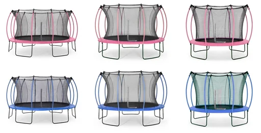 "Springsafe Trampolin Colours 305 cm mit Sicherheitsnetz, Outdoor-Trampolin, Durchmesser 305 cm, rund, pink image"