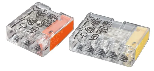 "Steckklemmen Mikro, 100 Stk., 3 x 0,5 - 2,5 mm², transparent image"