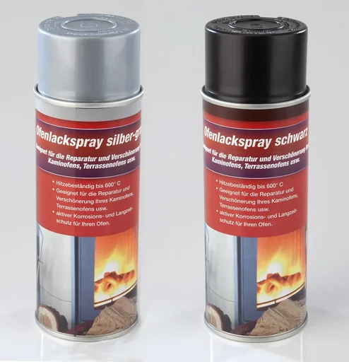 "Ofenlack silbergrau, 400 ml Spraydose, Hochtemperaturspray bis 600°C image"