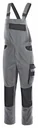 Latzhose EXTREME, grau-schwarz, Gr. XL
