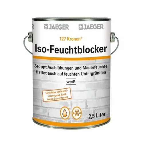 "Isolierfarbe - Feuchtblocker, weiß, 750 ml, streich- und rollfähig image"