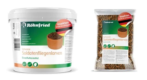 "Soldatenfliegen-Larven, getrocknet, im Folienbeutel, 1000 g image"