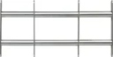 Fenstergitter 7450 individuell einstellbar, 700 - 1050 x 450 mm mit 3 Querstreben