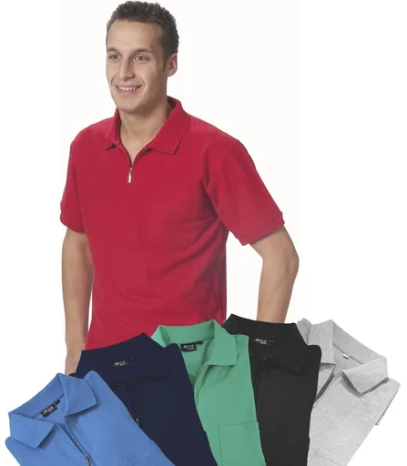 "Poloshirt mit Reißverschluss, schwarz, Gr.2XL image"
