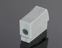 Leuchtenklemmen, 100 Stk., 2,5 mm², doppelt, weiß