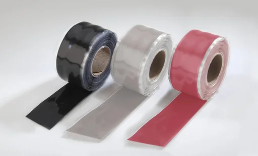 "Silikonband, schwarz, 25 mm breit, 3 m lang image"
