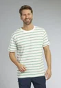 T-Shirt, Farbe grün-gestreift, Gr.2XL