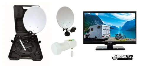 "TV Camping Set im Koffer mit 19 Zoll LED-TV image"
