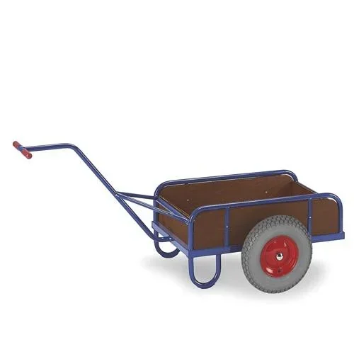 "Handwagen mit Ladefläche mit Holzwänden, Traglast 200 kg, Ladefläche 765 x 435 mm image"