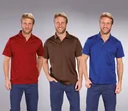 Poloshirt mit Knopfleiste, Farbe kobalt, Gr.M