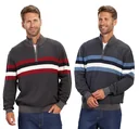 Pullover mit Stehkragen, Farbe grau, Gr.L
