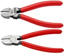 Seitenschneider mit Kunststoff überzogen schwarz atramentiert poliert 180 mm Schneide mit Facette
