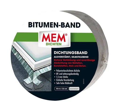 "Dach Reparaturband 100 mm x 10 m, Alufarben image"