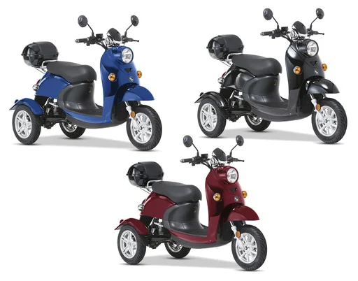 "3-Rad E-Mobil Modena 25 km/h - schwarz - Neue Roller-Optik mit dem Komfort eines Elektromobils image"