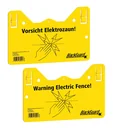 Warnschild hook - in DE/EN 2-seitig bedruckt