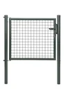 Wellengitter-Einzeltor mit Zubehör, anthrazit-metallic, Breite 100 cm, Höhe 75 cm