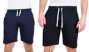 Shorts aus Baumwolljersey, Farbe marine, Gr.M