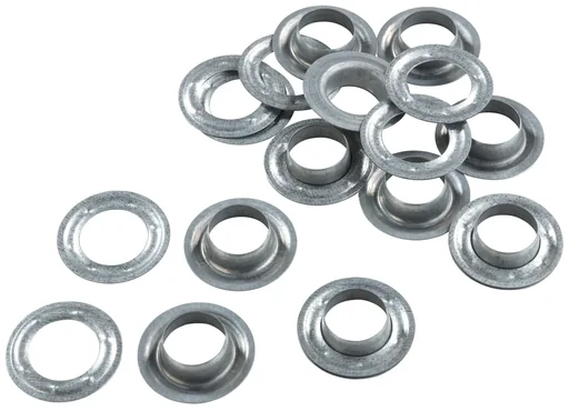 "Ösen mit Scheiben, 14 mm, verzinkt, 10 Stück, zu 480095 Ösenzange XXL image"
