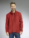 Strickjacke mit Reißverschluss, Farbe rot/melange, Gr.2XL