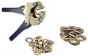 Ösen 18,0 mm, Messing blank, 10 Stück