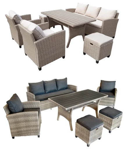 "Dining-Lounge Madeira II bicolor mit hellen Kissen image"
