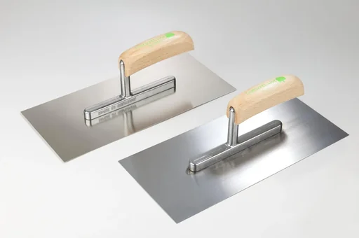 "Glättkelle 280 x 130 x 0,7mm, Rostfrei, Heft Naturholz image"