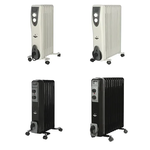 "Mobiler Ölradiator, schwarz, 7 Rippen image"