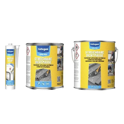 "Dauerelastische Dichtmasse Regendicht 300 ml - 100 % wasserdicht -transparent image"