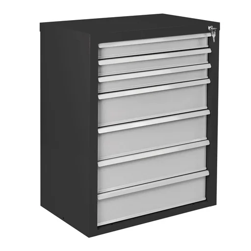 "Schubladenschrank / Werkzeugschrank mammut, 7 Schubladen, RAL 7016 / 7035 image"