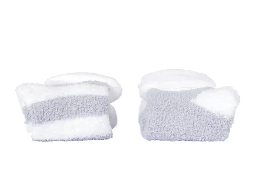 "Kuschelsocke für Damen, Farbe grau/wollweiß, Gr.39/42 image"