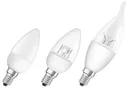 LED STAR Kerze mit 7,5 Watt, E14, warmweiß, matt