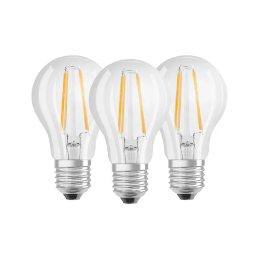 "BASE FILAMENT LED Tropfenlampe mit 4 Watt, E14, warmweiß, klar - 3 Stück image"