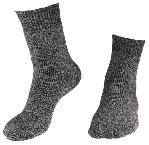 "Outdoor Socken im 3er Pack, schwarz meliert, Größe 39/42 image"