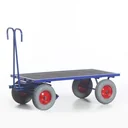 Handpritschenwagen, Traglast 1000 kg, Ladefläche 1200 x 800 mm, Lufträder 400 x 100 mm